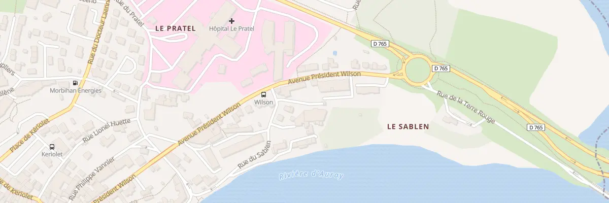 Plan du 2 Rue du Sablen à Auray