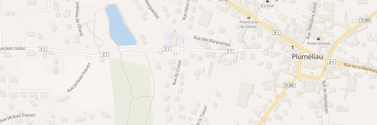 Plan du 1 Rue du Croizic à Pluméliau-Bieuzy