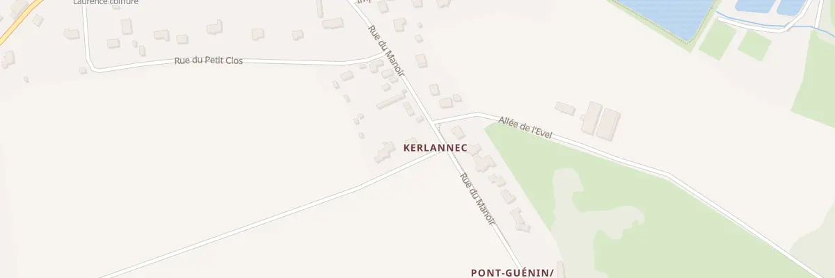 Plan du 2 Kerlannec à Guénin