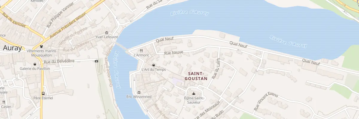 Plan du 12 Rue Neuve à Auray