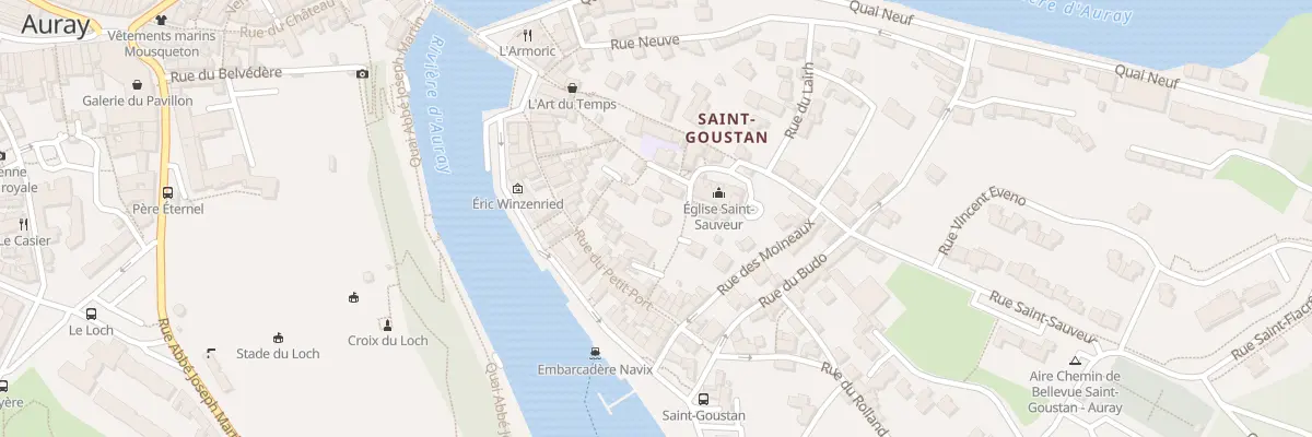 Plan du 2B Rue de l’Eglise (St Goustan) à Auray