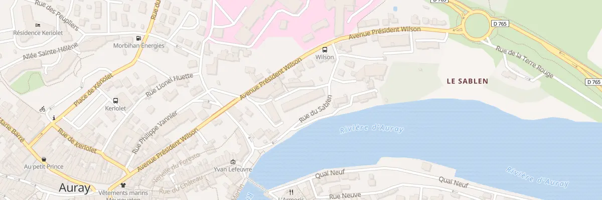 Plan du 1 Rue du Sablen à Auray