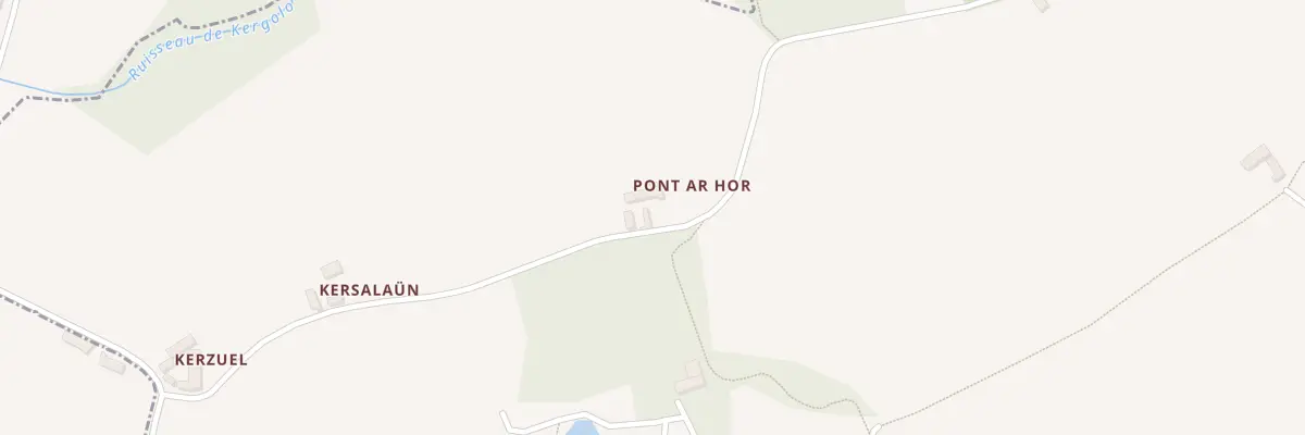 Plan du 1 Pont ar C’horr à Lanloup