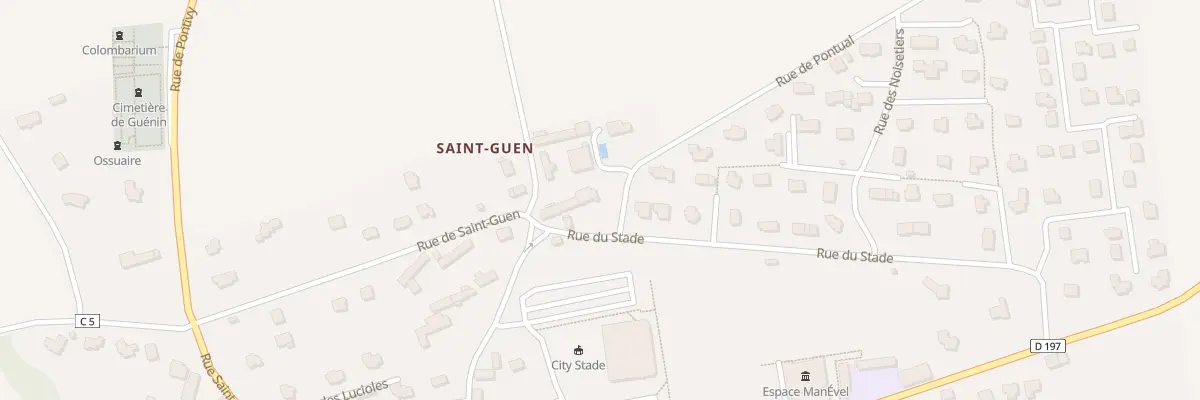 Plan du 12 Rue du Stade à Guénin