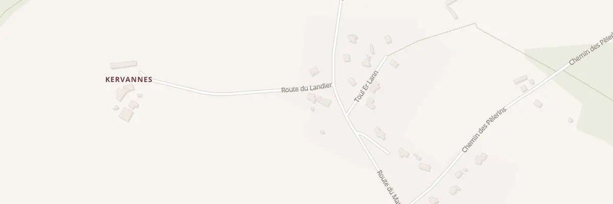 Plan du 3 Rte du Landier à Pluneret