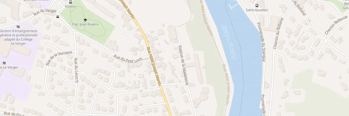 Plan du 8 Av de la Madeleine à Auray