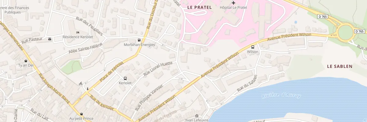 Plan du 2 Rue des Peupliers à Auray