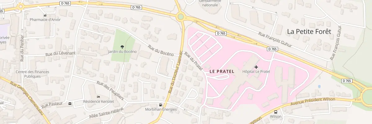 Plan du 11 Rue du Doc Laennec à Auray