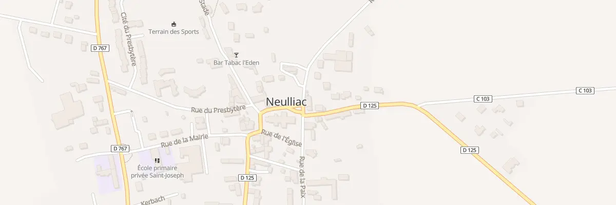 Plan du 2 Rue St Michel à Neulliac