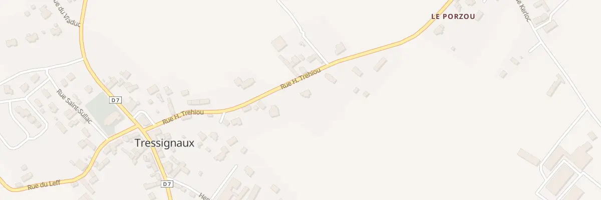 Plan du 6 Porzou à Tressignaux