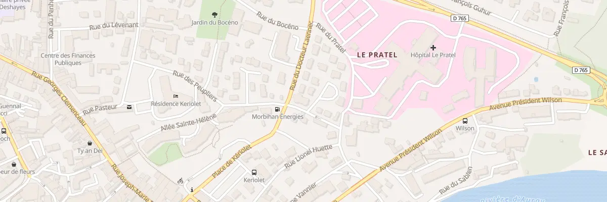Plan du 8 Rue des Peupliers à Auray
