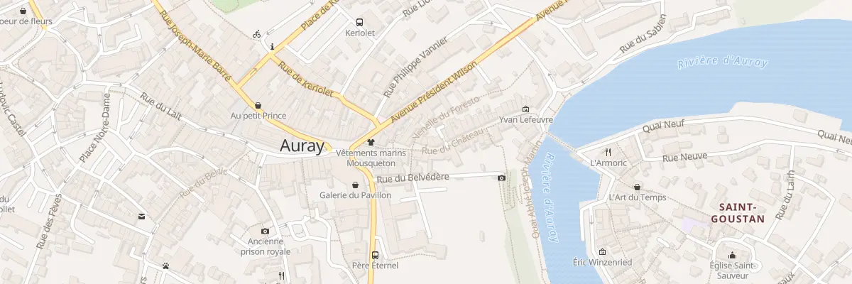 Plan du 23 Rue du Chateau à Auray