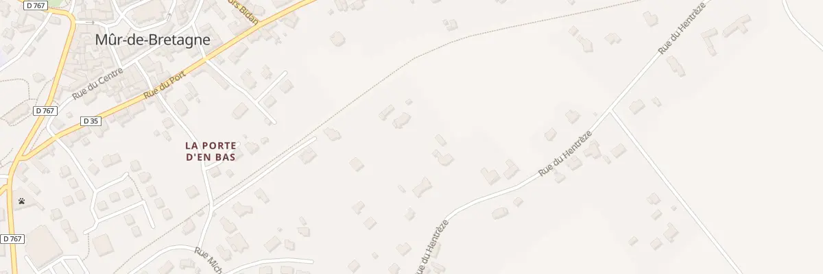 Plan du 35 Rue du Hentreze à Guerlédan