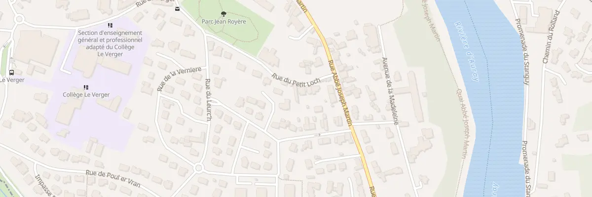 Plan du 9 Rue du Petit Loch à Auray