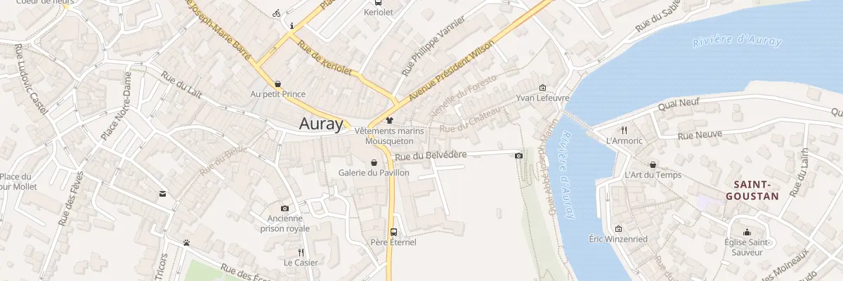 Plan du 16 Rue du Chateau à Auray