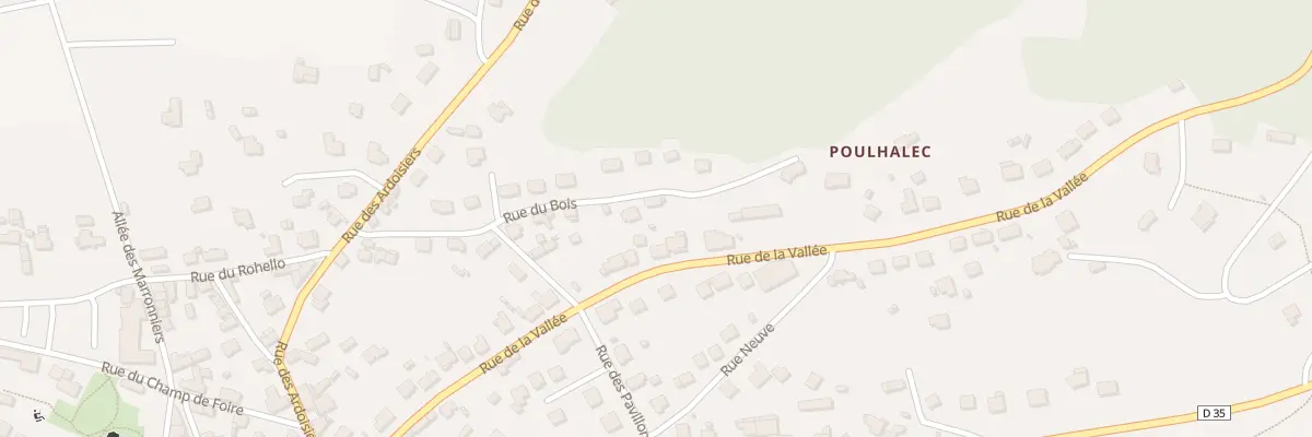 Plan du 24 Rue du Bois à Guerlédan