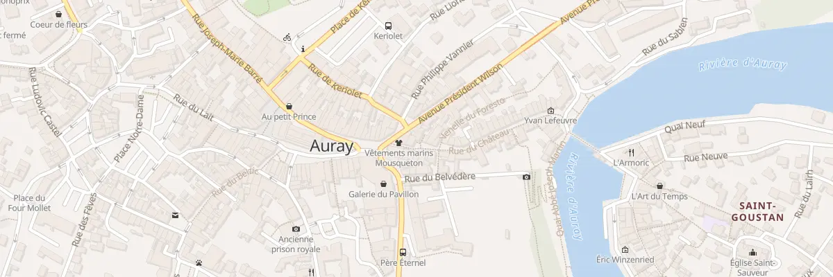 Plan du 5 Rue du Chateau à Auray