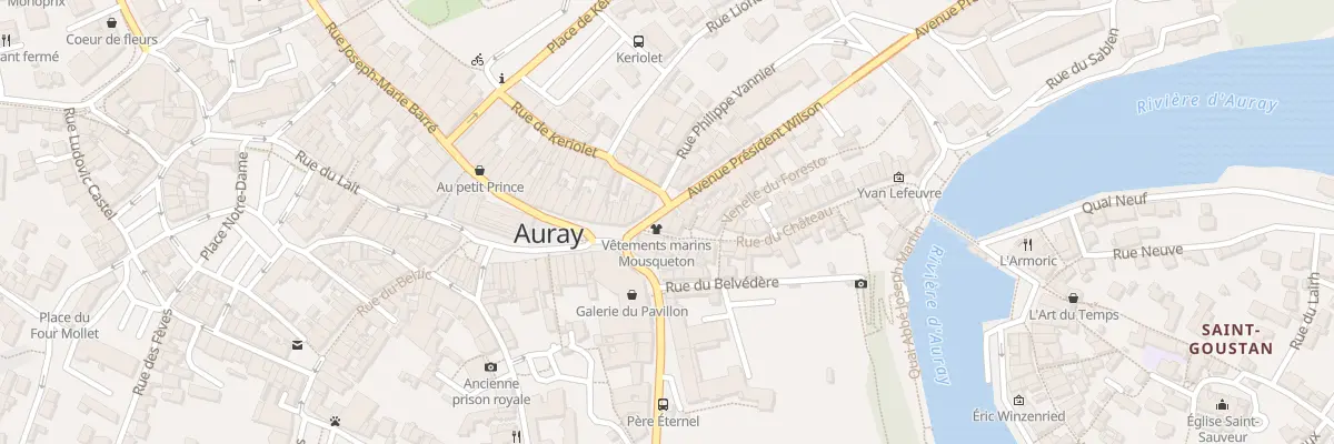 Plan du 3 Rue du Chateau à Auray