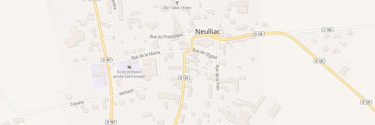 Plan du 1 Rue de Kerentre à Neulliac