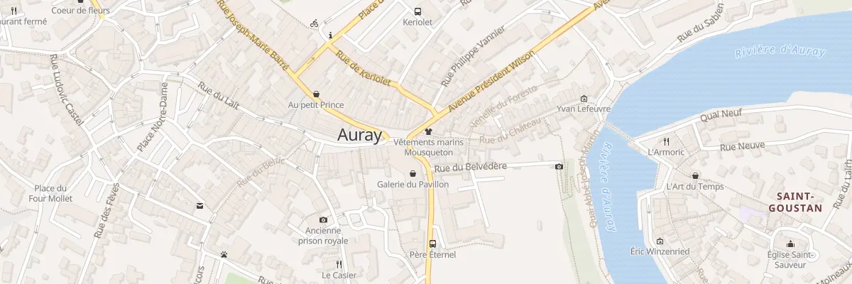 Plan du 2 Rue du Chateau à Auray