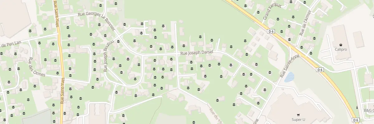 Plan du 2 Rue Joseph Darsel à Lanvollon