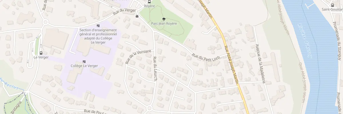 Plan du 17 Rue du Petit Loch à Auray