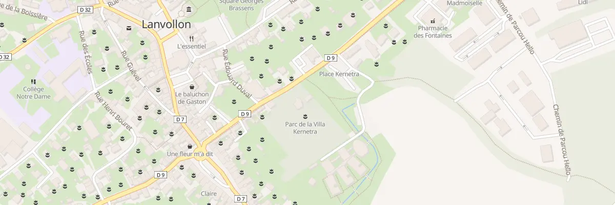 Plan du 10 Rue des Fontaines à Lanvollon