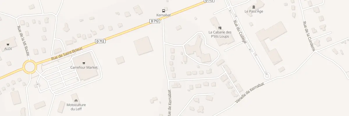 Plan du 7 Rue de Kernabat à Châtelaudren-Plouagat