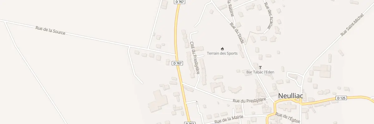 Plan du 5 Cite du Presbytere à Neulliac