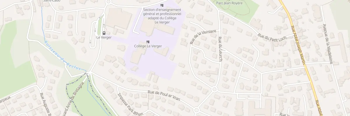 Plan du 10 Rue de la Verniere à Auray
