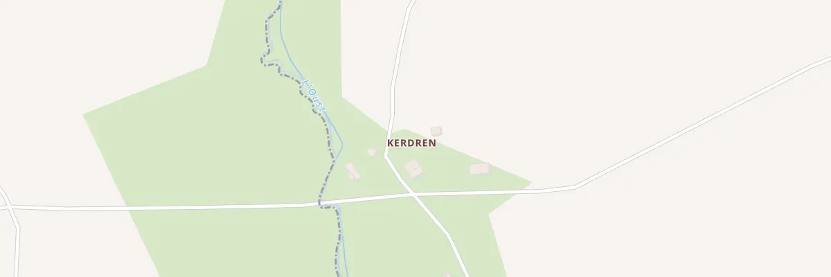 Plan du 1 Kerdren à La Harmoye