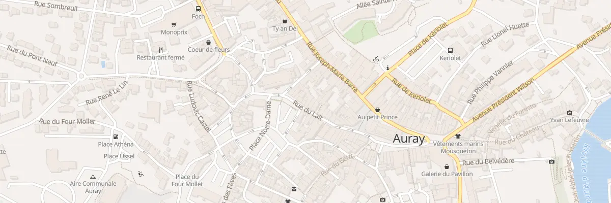 Plan du 30 Rue du Lait à Auray