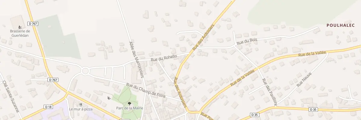 Plan du 11 Rue des Ardoisiers Mur de Bre à Guerlédan