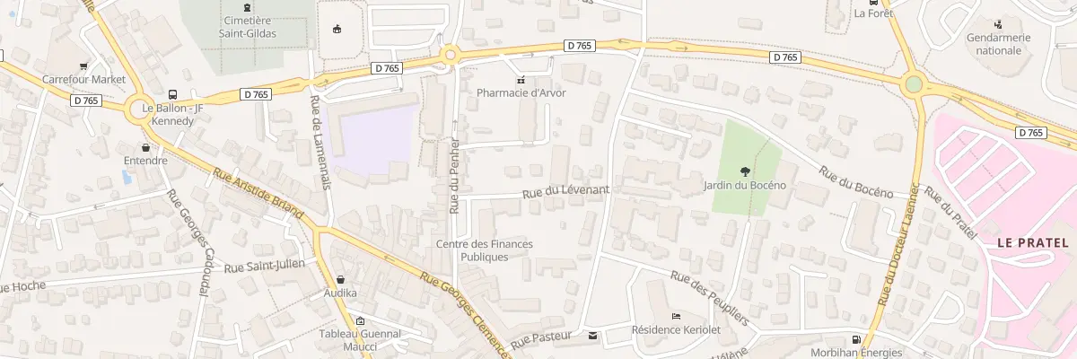 Plan du 4 Rue du Lévenant à Auray