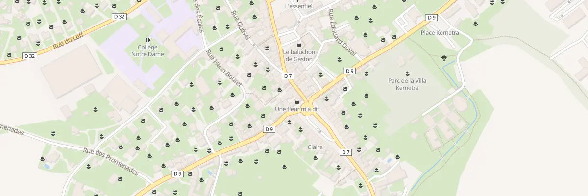 Plan du 10 Rue du Commerce à Lanvollon