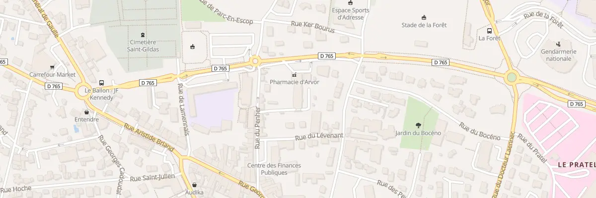 Plan du 15 Rue du Penher à Auray