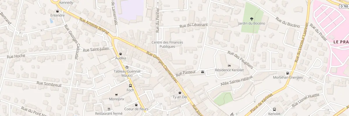Plan du 28 Rue Georges Clemenceau à Auray