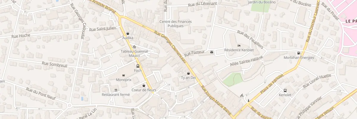 Plan du 27 Rue Georges Clemenceau à Auray