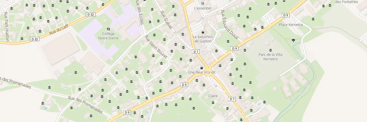 Plan du 5422 Rue du Château à Lanvollon
