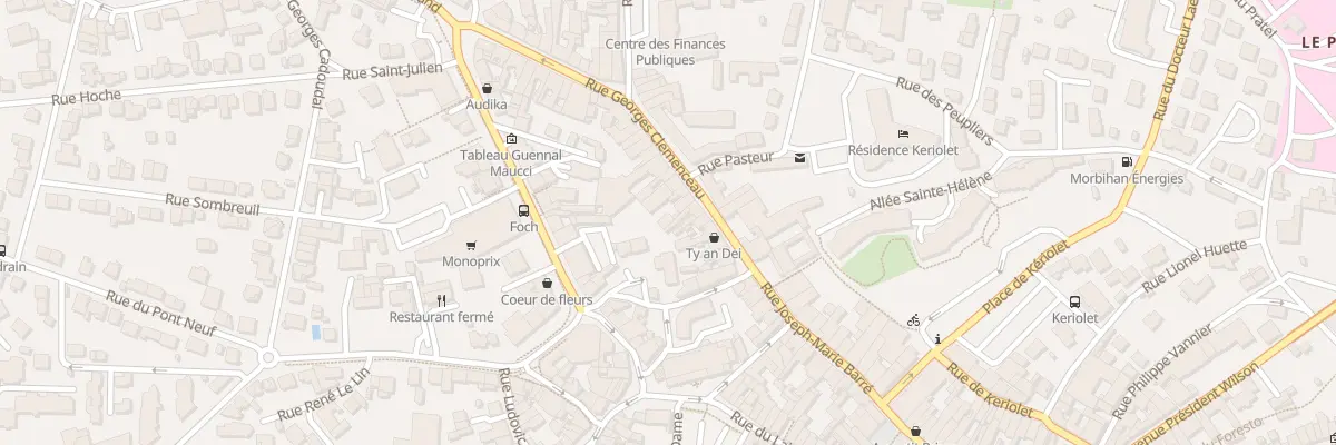 Plan du 19A Rue Georges Clemenceau à Auray