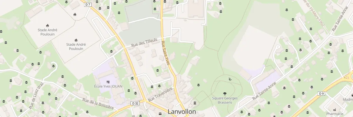 Plan du 12 Rue St Yves à Lanvollon