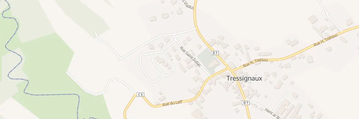 Plan du 7 Rue Saint Suliac à Tressignaux