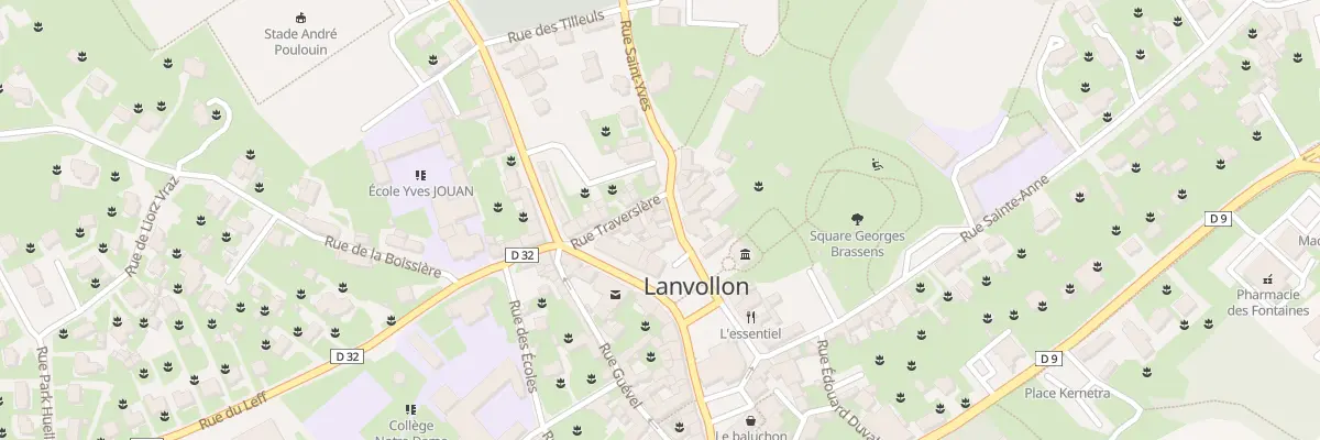 Plan du 1 Rue Saint Yves à Lanvollon