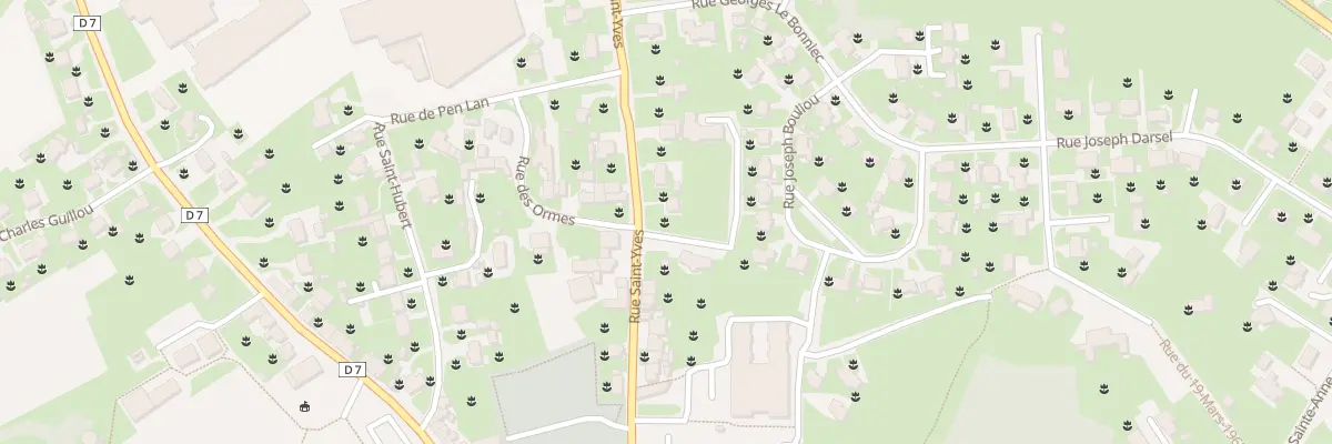 Plan du 5184 Rue St Yves à Lanvollon