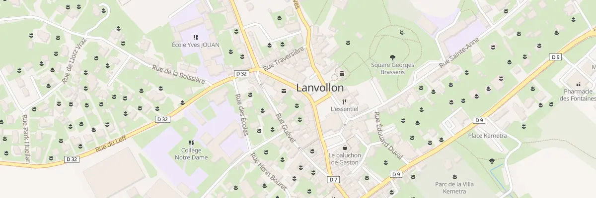 Plan du 1 Rue Saint-jacques à Lanvollon