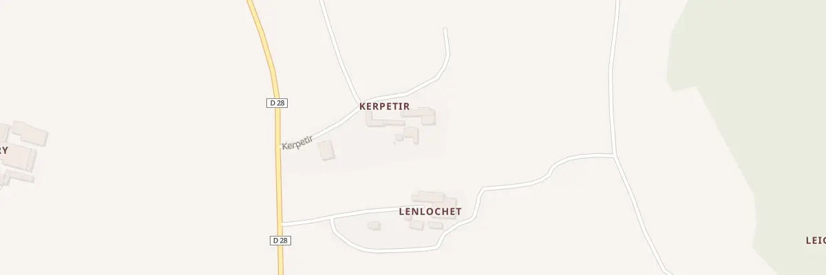 Plan du 2 Ham de Kerpetir à Crach