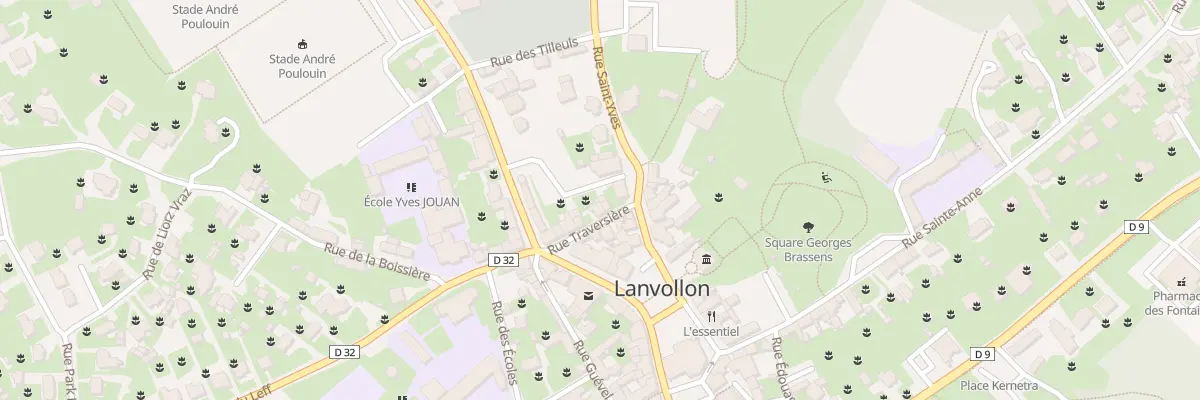 Plan du 9 Rue Traversière à Lanvollon