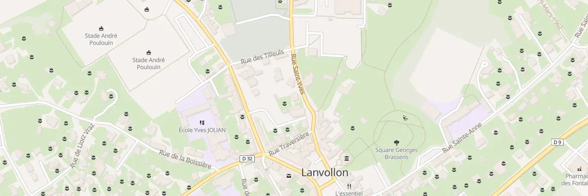 Plan du 5164 Rue St Yves à Lanvollon