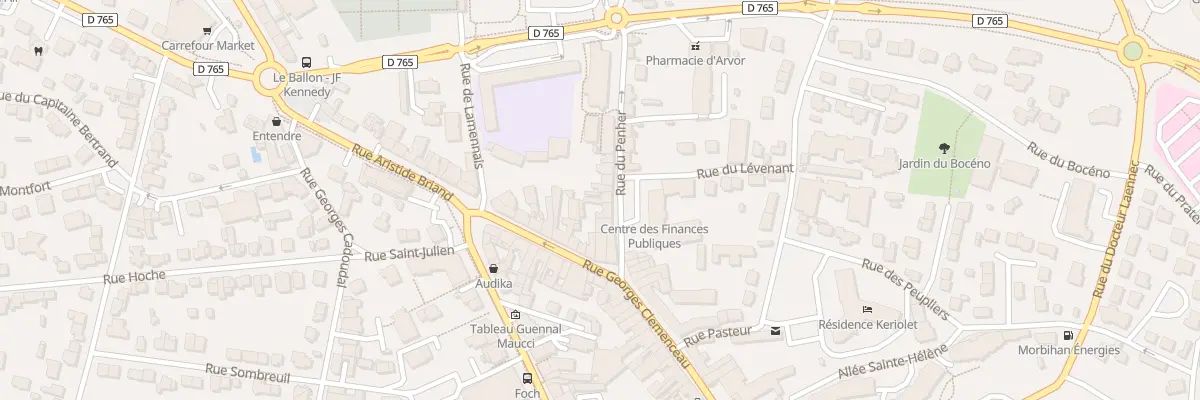 Plan du 6 Rue du Penher à Auray