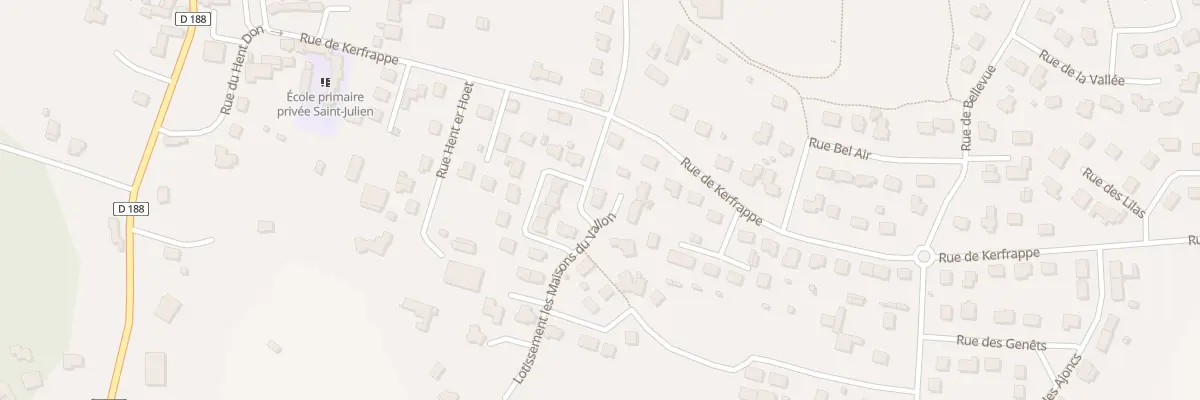 Plan du 1 Lot du Vallon au Sourn